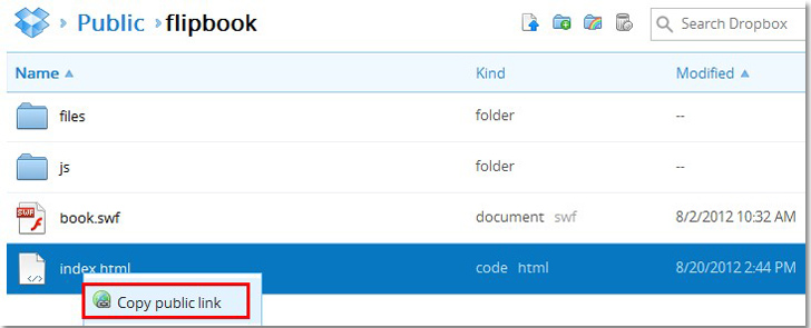 get flipbook link